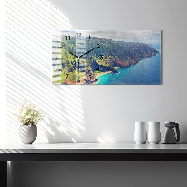 Vízszintes üvegóra A tenger Hawaii-on