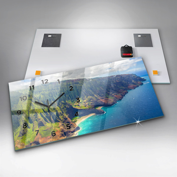 Vízszintes üvegóra A tenger Hawaii-on