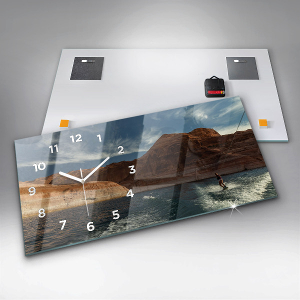 Vízszintes üvegóra Személy vízisí