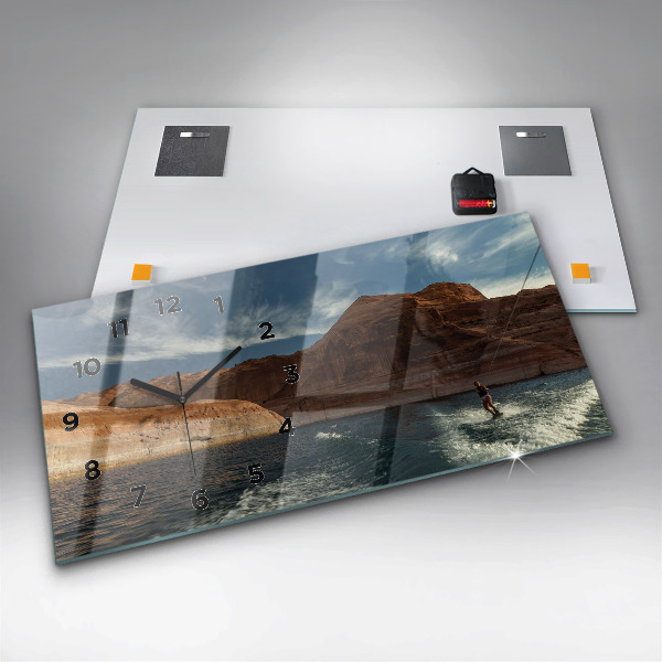 Vízszintes üvegóra Személy vízisí