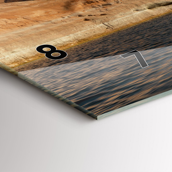 Vízszintes üvegóra Személy vízisí