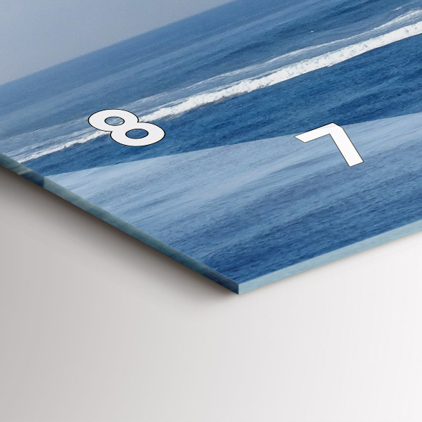 Vízszintes üvegóra Egy csónak az óceánon