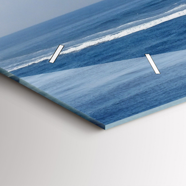 Vízszintes üvegóra Egy csónak az óceánon