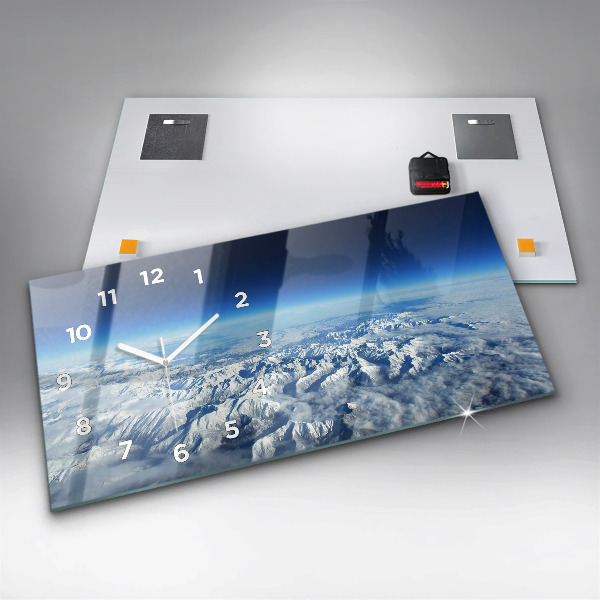 Vízszintes üvegóra Halászhajó a kikötőben