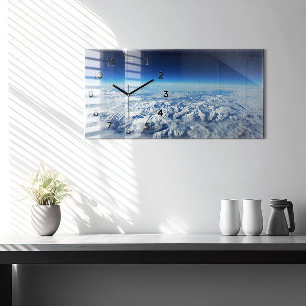 Vízszintes üvegóra Halászhajó a kikötőben