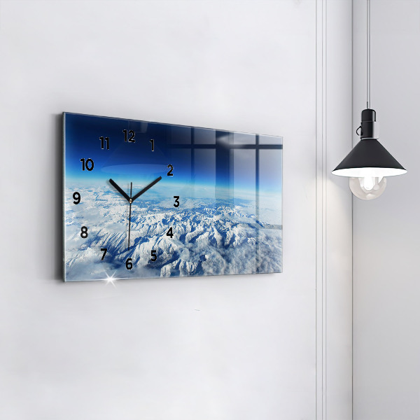 Vízszintes üvegóra Halászhajó a kikötőben