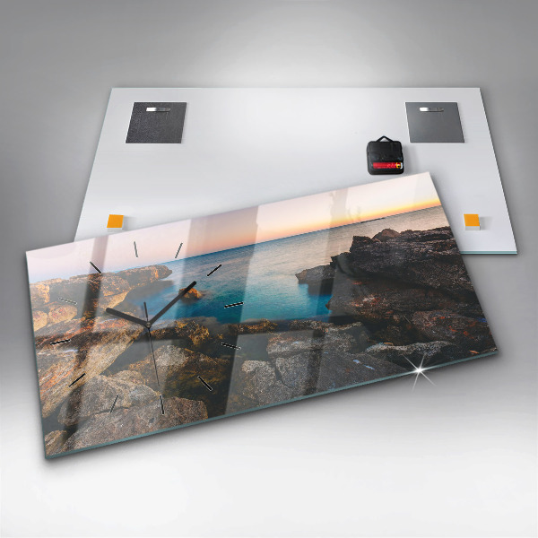 Vízszintes üvegóra Tengeri táj