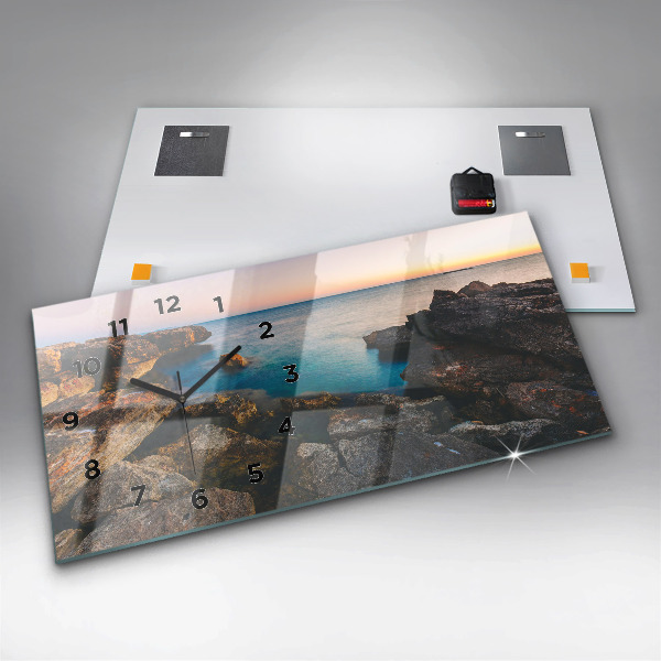 Vízszintes üvegóra Tengeri táj