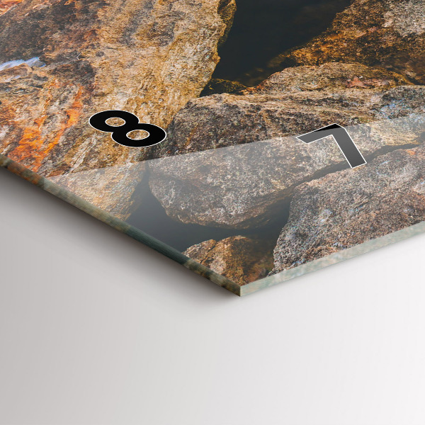 Vízszintes üvegóra Tengeri táj