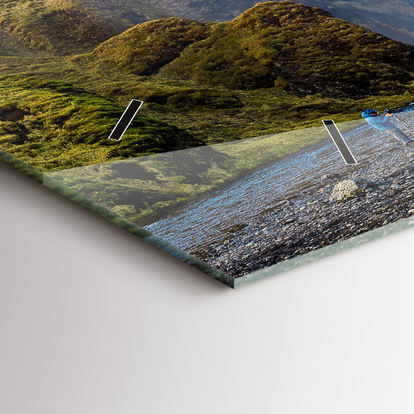 Vízszintes üvegóra Vízesés Izlandon