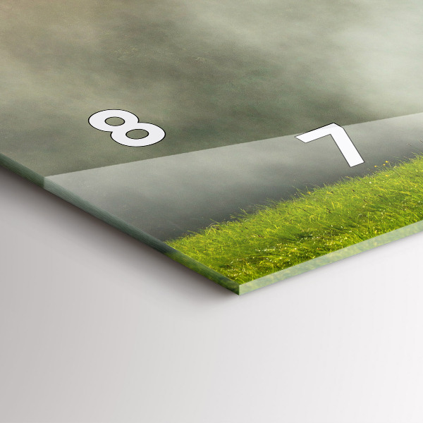 Vízszintes üvegóra Hegyi táj