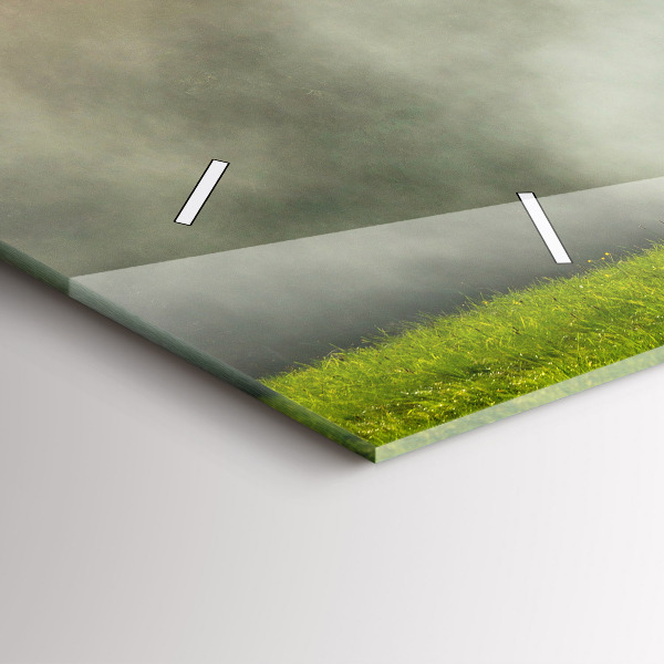 Vízszintes üvegóra Hegyi táj