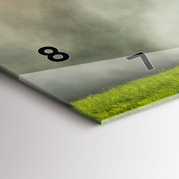 Vízszintes üvegóra Hegyi táj