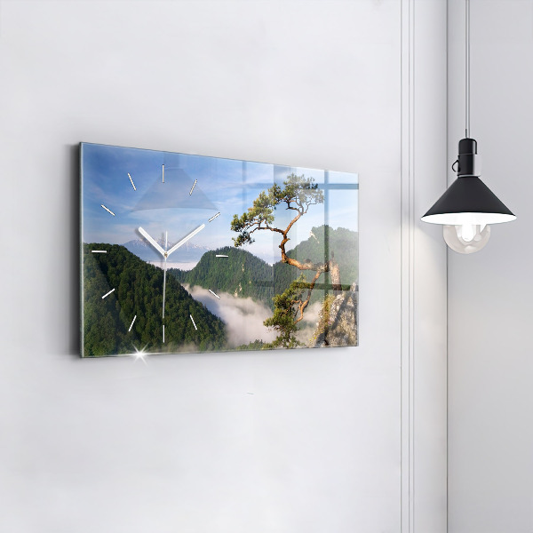 Vízszintes üvegóra Sokolica csúcs a Pieniny-hegységben