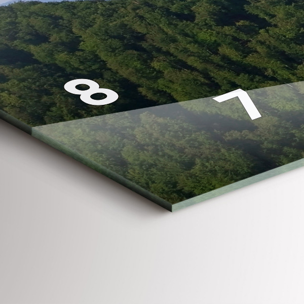 Vízszintes üvegóra Sokolica csúcs a Pieniny-hegységben