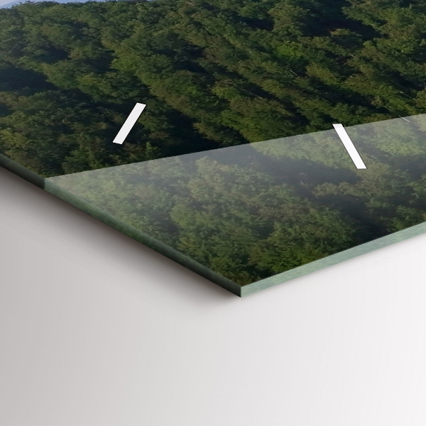 Vízszintes üvegóra Sokolica csúcs a Pieniny-hegységben