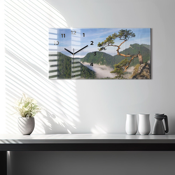 Vízszintes üvegóra Sokolica csúcs a Pieniny-hegységben