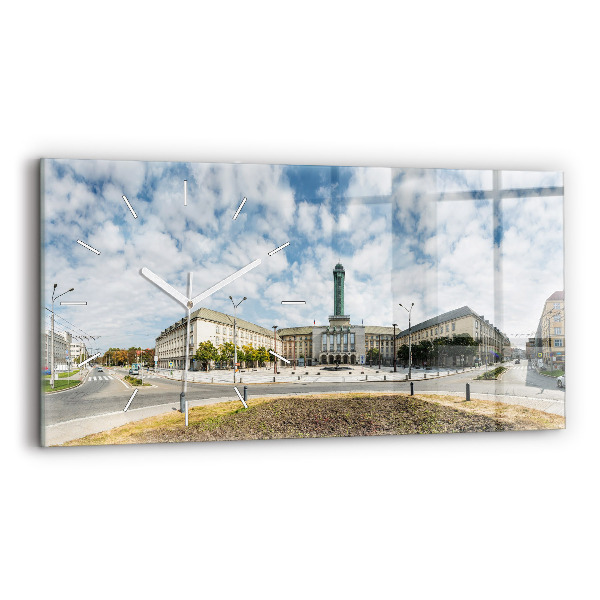 Vízszintes üvegóra Panoráma Ostrava városára