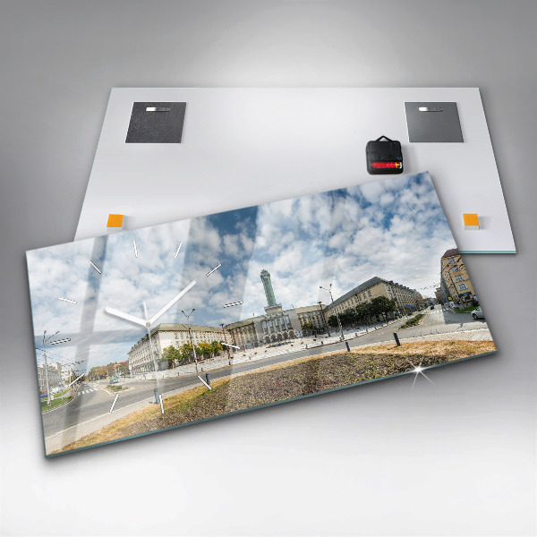 Vízszintes üvegóra Panoráma Ostrava városára