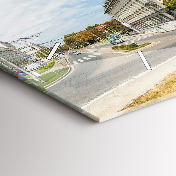 Vízszintes üvegóra Panoráma Ostrava városára