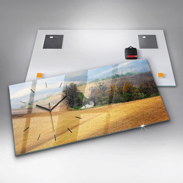 Vízszintes üvegóra Morvaország vidéki táj