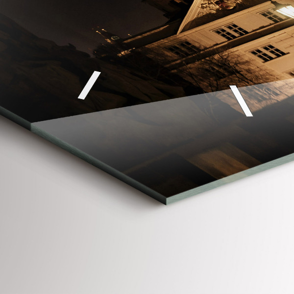 Vízszintes üvegóra Károly híd Prágában