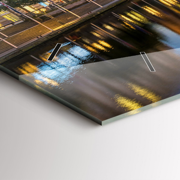 Vízszintes üvegóra Hamburg városháza