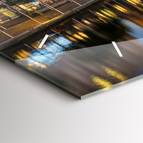 Vízszintes üvegóra Hamburg városháza