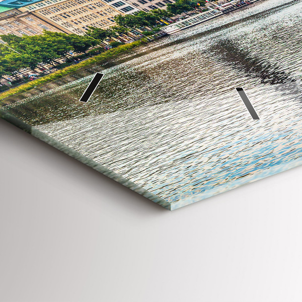 Vízszintes üvegóra Binnenalster Hamburgban