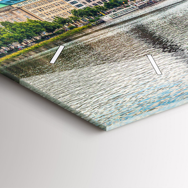 Vízszintes üvegóra Binnenalster Hamburgban