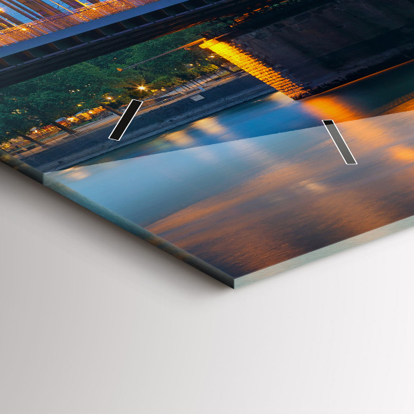 Vízszintes üvegóra Kilátás a városházára