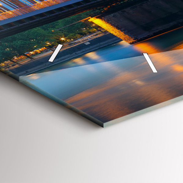 Vízszintes üvegóra Kilátás a városházára