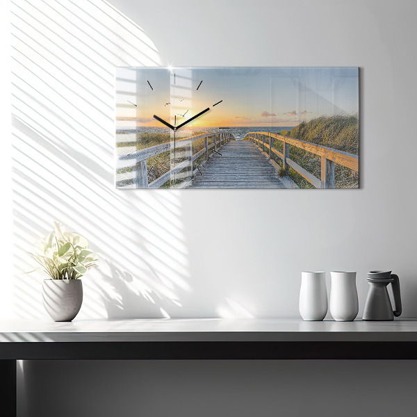 Vízszintes üvegóra Tengerparti nyaralás