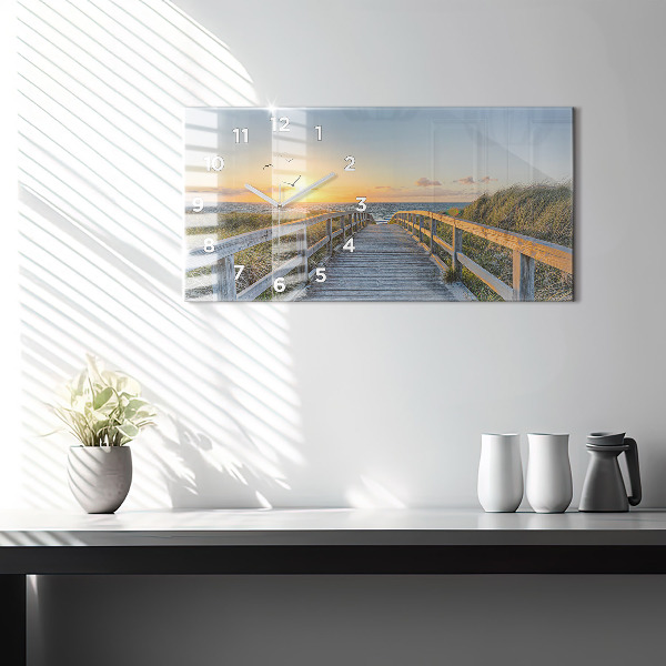 Vízszintes üvegóra Tengerparti nyaralás