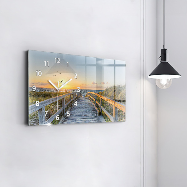 Vízszintes üvegóra Tengerparti nyaralás