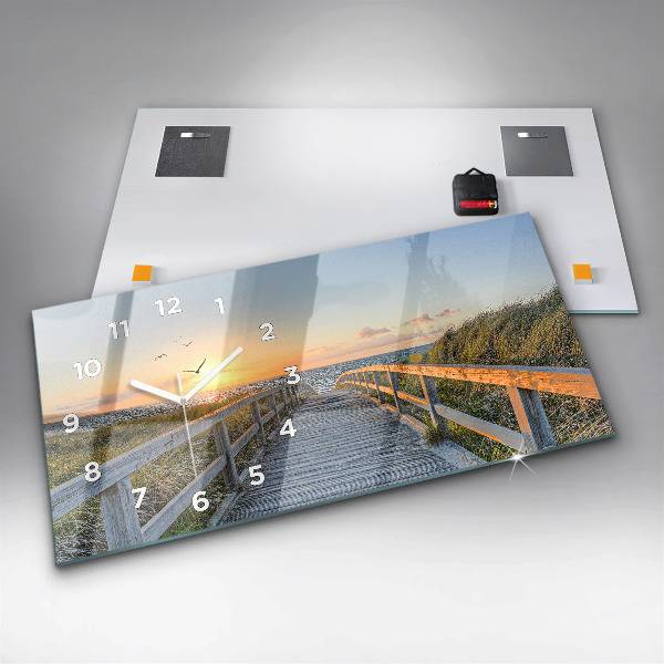 Vízszintes üvegóra Tengerparti nyaralás