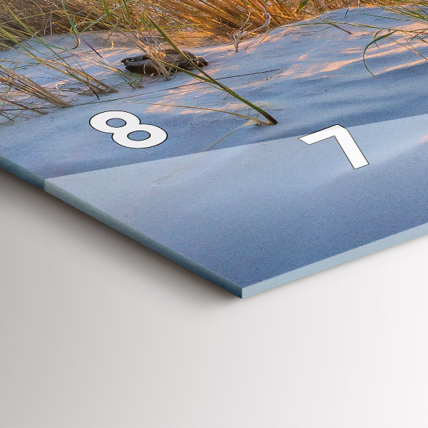 Vízszintes üvegóra Naplemente a tenger felett