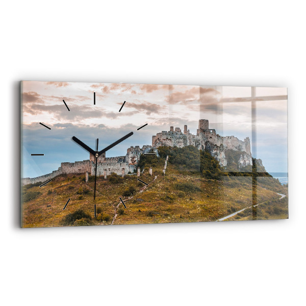 Vízszintes üvegóra Szepesi vár Szlovákiában