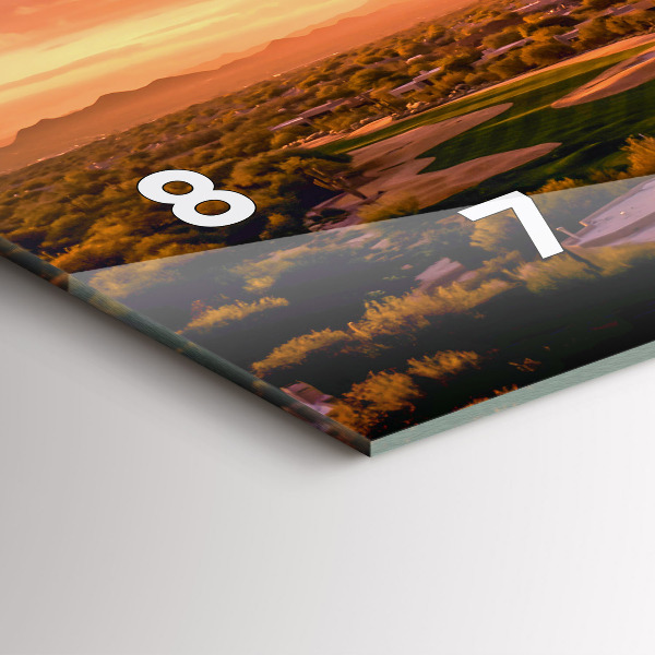 Vízszintes üvegóra Észak-Scottsdale naplemente