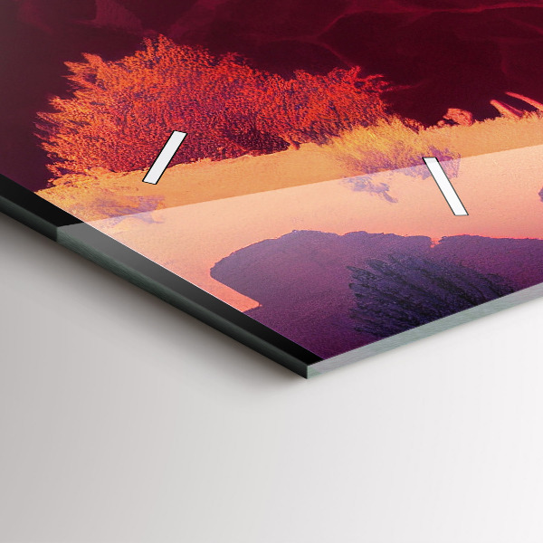 Vízszintes üvegóra Arizona sivatagi illusztráció