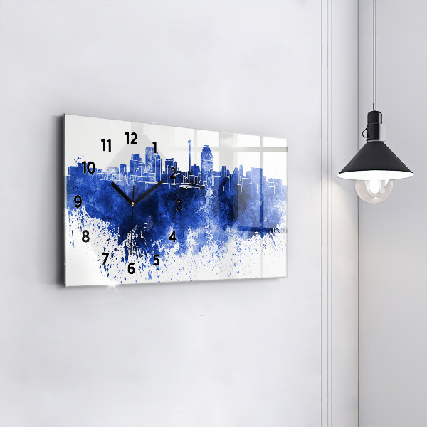 Vízszintes üvegóra San Antonio akvarellek