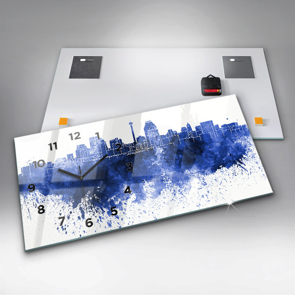 Vízszintes üvegóra San Antonio akvarellek