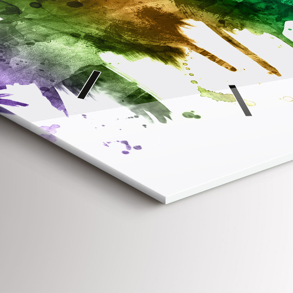 Vízszintes üvegóra Színes Philadelphia