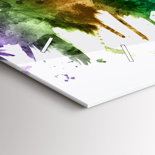 Vízszintes üvegóra Színes Philadelphia