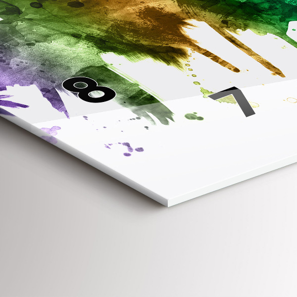 Vízszintes üvegóra Színes Philadelphia