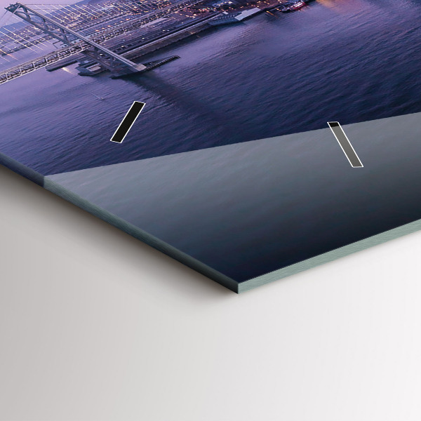 Vízszintes üvegóra Kilátás San Franciscora