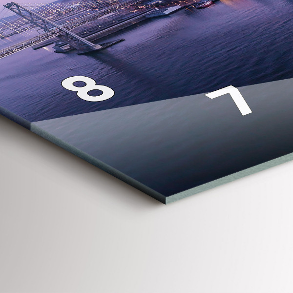 Vízszintes üvegóra Kilátás San Franciscora