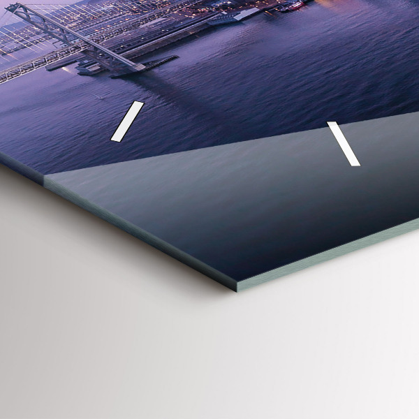 Vízszintes üvegóra Kilátás San Franciscora