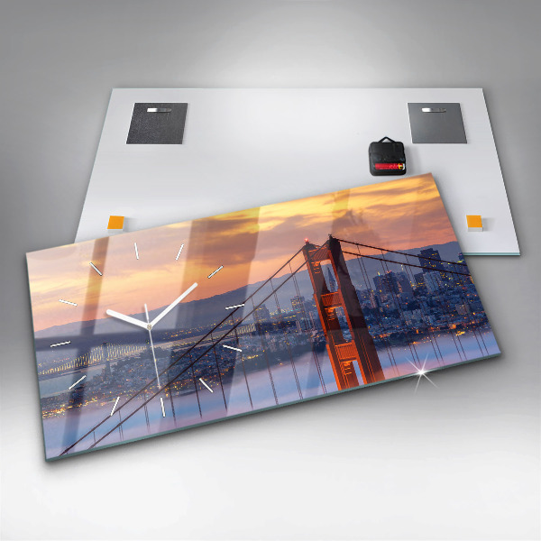 Vízszintes üvegóra San Francisco híd