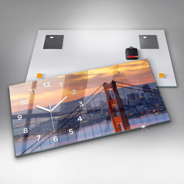 Vízszintes üvegóra San Francisco híd